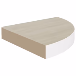 VidaXL 326639 étagères Panneaux MDF, Métal Chêne, Blanc - Vue supplémentaire 4