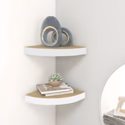Ces étagères d’angle élégantes sont idéales pour afficher vos livres préférés, décorations, photos, prix, etc. L'étagère de p ...