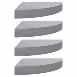 VidaXL 326644, Panneaux MDF, Métal, Gris, 350 mm, 350 mm, 38 mm, 4 pièce(s)