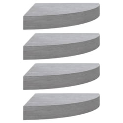 VidaXL 326644 étagères Panneaux MDF, Métal Gris