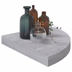 VidaXL 326644 étagères Panneaux MDF, Métal Gris