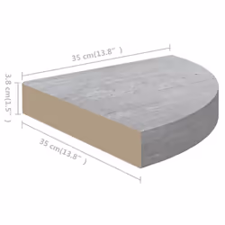VidaXL 326644 étagères Panneaux MDF, Métal Gris - Vue supplémentaire 8