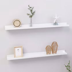 Maximisez votre espace de rangement intérieur et transformez votre mur en un charme attrayant avec ces étagères murales prati ...