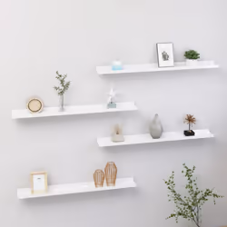 Maximisez votre espace de rangement intérieur et transformez votre mur en un charme attrayant avec ces étagères murales prati ...