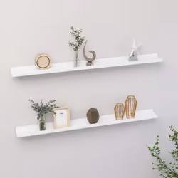Maximisez votre espace de rangement intérieur et transformez votre mur en un charme attrayant avec ces étagères murales prati ...