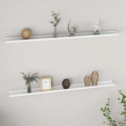 Vidaxl - tagères murales 2 pcs Blanc 115x9x3 cm