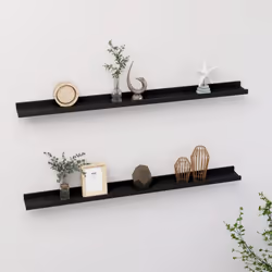 Maximisez votre espace de rangement intérieur et transformez votre mur en un charme attrayant avec ces étagères murales prati ...