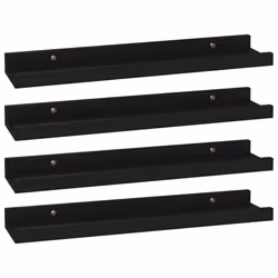VidaXL 326667, Panneaux MDF, Noir, 400 mm, 90 mm, 30 mm, 4 pièce(s)