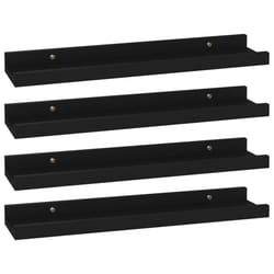 VidaXL 326667 étagères Panneaux MDF Noir