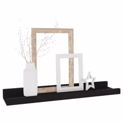 VidaXL 326667 étagères Panneaux MDF Noir