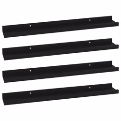 VidaXL 326668, Panneaux MDF, Noir, 600 mm, 90 mm, 30 mm, 4 pièce(s)