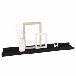 VidaXL 326668 étagères Panneaux MDF Noir