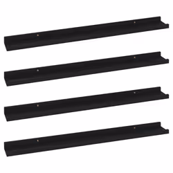 VidaXL 326669, Panneaux MDF, Noir, 800 mm, 90 mm, 30 mm, 4 pièce(s)