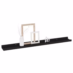 VidaXL 326669 étagères Panneaux MDF Noir
