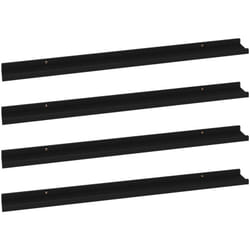 Vidaxl - tagères murales 4 pcs Noir 100x9x3 cm
