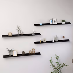 VidaXL 326671 étagères Panneaux MDF Noir