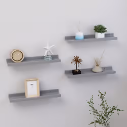 Maximisez votre espace de rangement intérieur et transformez votre mur en un charme attrayant avec ces étagères murales prati ...