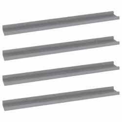 VidaXL 326676, Panneaux MDF, Gris, 800 mm, 90 mm, 30 mm, 4 pièce(s)