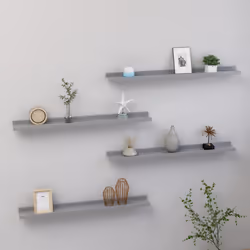 VidaXL 326677 étagères Panneaux MDF Gris
