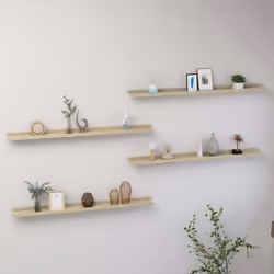 Maximisez votre espace de rangement intérieur et transformez votre mur en un charme attrayant avec ces étagères murales prati ...