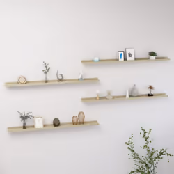 Maximisez votre espace de rangement intérieur et transformez votre mur en un charme attrayant avec ces étagères murales prati ...