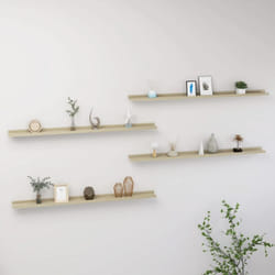 Vidaxl - tagères murales 4 pcs chêne sonoma 115x9x3 cm