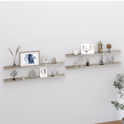VidaXL 326708 étagères Panneaux MDF Gris