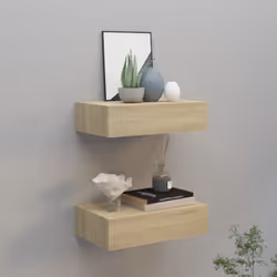 Description générale Introduisez une touche de charme élégant dans votre décoration intérieure avec ces étagères à tiroirs co ...