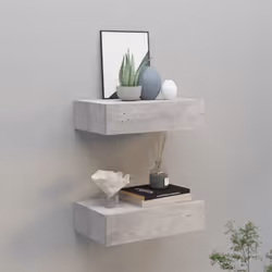Introduisez une touche de charme élégant dans votre décoration intérieure avec ces étagères à tiroirs compactes ! Fabriquée e ...