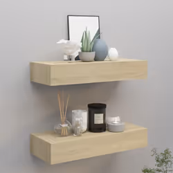 Introduisez une touche de charme élégant dans votre décoration intérieure avec ces étagères à tiroirs compactes ! Fabriquée e ...