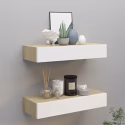 Introduisez une touche de charme élégant dans votre décoration intérieure avec ces étagères à tiroirs compactes ! Fabriquée e ...