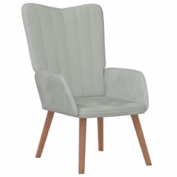 VidaXL 327655, Velours, Gris, mousse, 615 mm, 690 mm, 955 mm