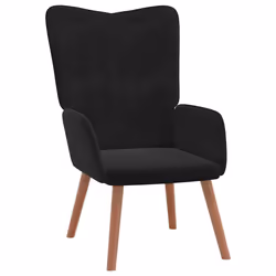 VidaXL 327661, Velours, Noir, mousse, 615 mm, 690 mm, 955 mm