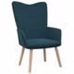 vidaXL Chaise de relaxation Bleu Velours - TU