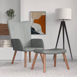 Cette chaise de relaxation avec repose-pied est un excellent supplément à votre décor existant. Ce fauteuil, avec quelques li ...