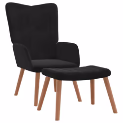 VidaXL 327672, Velours, Noir, mousse, 615 mm, 690 mm, 955 mm