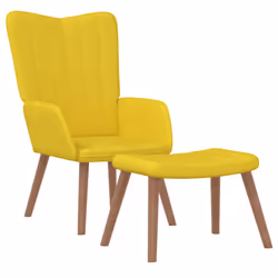 VidaXL 327673, Velours, Jaune, mousse, 615 mm, 690 mm, 955 mm