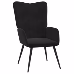 VidaXL 327683, Velours, Noir, mousse, 610 mm, 700 mm, 965 mm