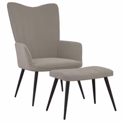 VidaXL 327688, Velours, Gris, mousse, 610 mm, 700 mm, 965 mm
