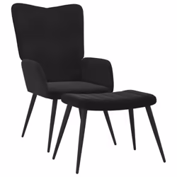 VidaXL 327694, Velours, Noir, mousse, 610 mm, 700 mm, 965 mm