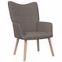 vidaXL Chaise de relaxation Taupe Tissu - TU
