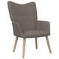 vidaXL Chaise de relaxation Taupe Tissu - TU