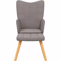 Cette chaise de relaxation avec tabouret au design chic et élégant apportera une touche de modernité à votre déco. Doté de qu ...
