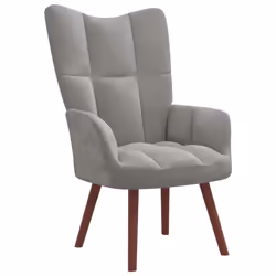 VidaXL 328051, Velours, Gris, mousse, 615 mm, 690 mm, 955 mm
