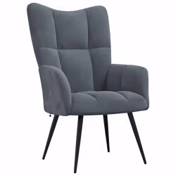 VidaXL 328074, Velours, Gris, mousse, 610 mm, 700 mm, 965 mm