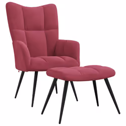 VidaXL 328089, Velours, Rouge, mousse, 610 mm, 700 mm, 965 mm