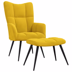 VidaXL 328091, Velours, Jaune, mousse, 610 mm, 700 mm, 965 mm