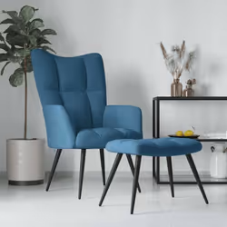 Cette chaise de relaxation avec repose-pied au design chic et élégant apportera une touche de modernité à votre déco. Avec qu ...