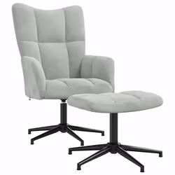 VidaXL 328106, Velours, Gris, mousse, 620 mm, 680 mm, 980 mm
