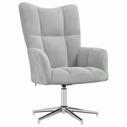 VidaXL 328117, Velours, Gris, mousse, 620 mm, 680 mm, 910 mm